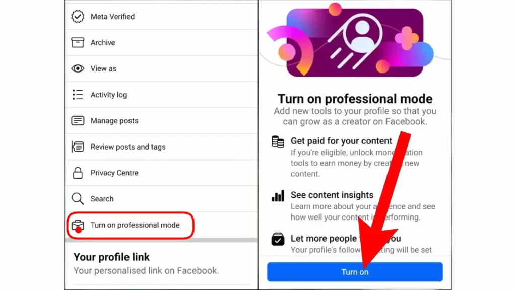 Cara Mengaktifkan FB Pro