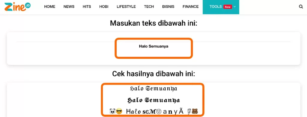 Font IG iPhone tanpa aplikasi