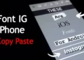 font ig iphone copy paste